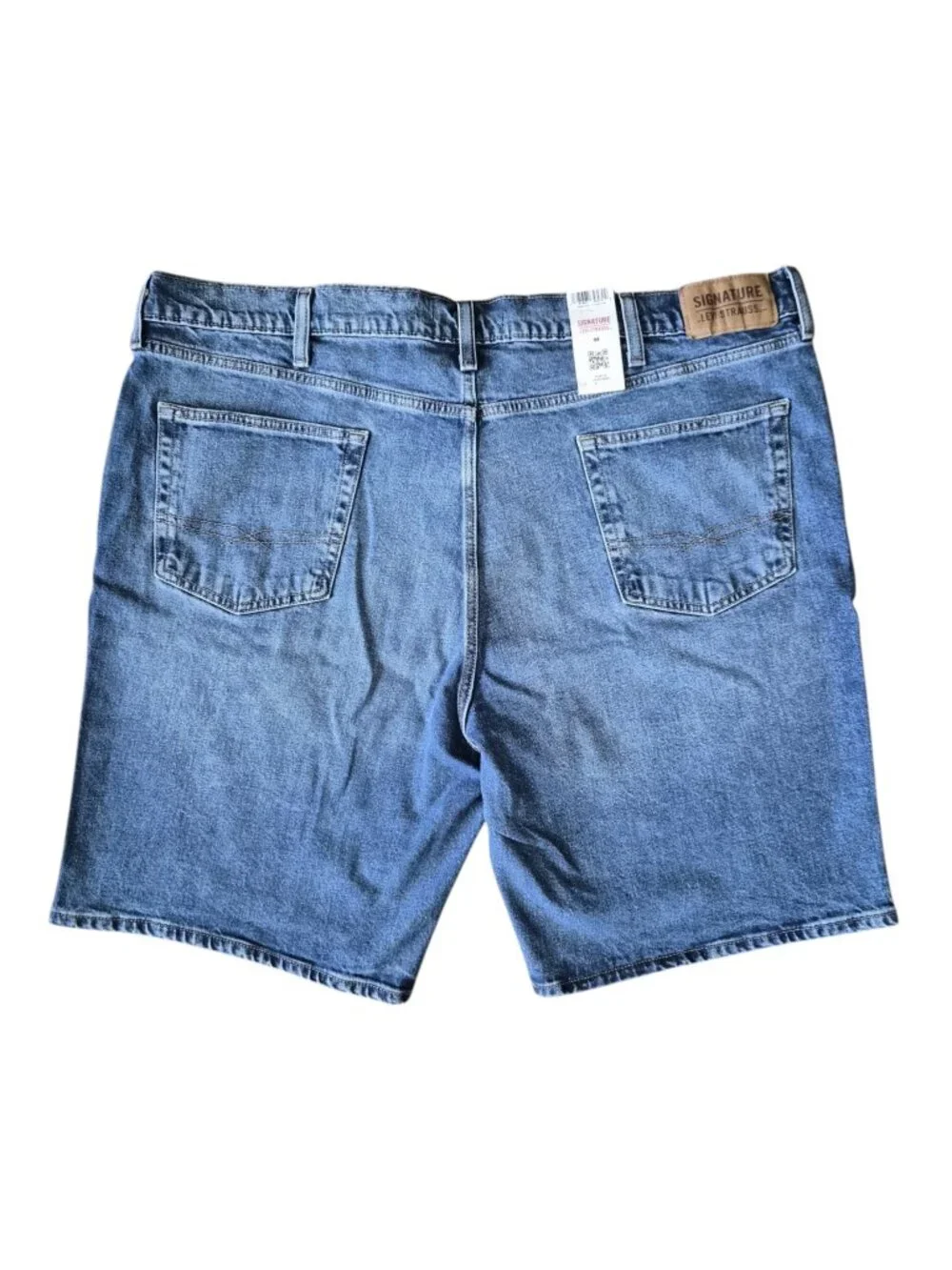Levi Strauss Signature Men's Classic Comfort Denim Shorts 44 Blue Flex Relaxed